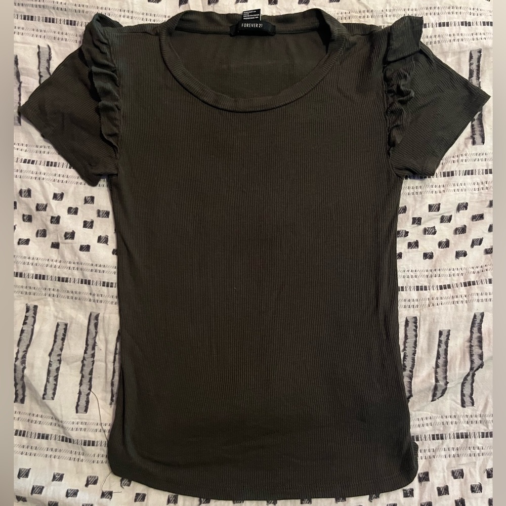 Forever 21 Army green top, size S